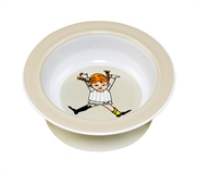 Pippi Skål med sugekop RPET Cirkus Beige