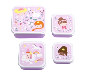 Lunch & snack box set - Animal friends 